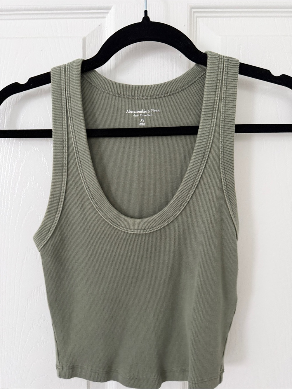 Abercrombie & Fitch Sage Green Ribbed Tank